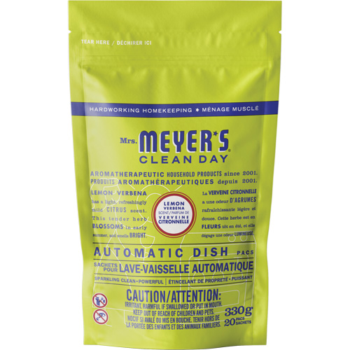 Mrs. Meyer's&reg; Clean Day Automatic Dish Pacs Detergent, Pods, 330 g, Lemon Verbena Duraquip Inc