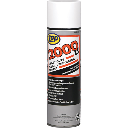 2000 LV Lubricant, Aerosol Can Duraquip Inc