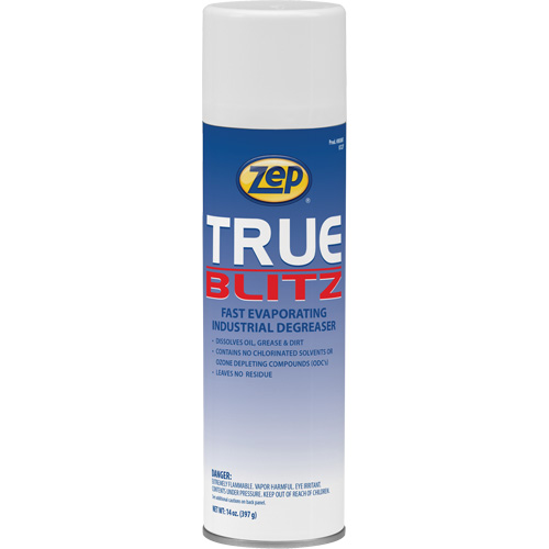 True Blitz Fast-Evaporating Industrial Degreaser, 14 oz., Aerosol Can Duraquip Inc