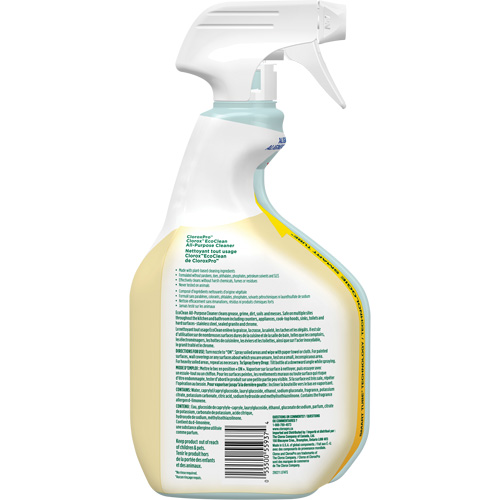 CloroxPro Clorox EcoClean All-Purpose Cleaner, 946 ml, Trigger Bottle Duraquip Inc