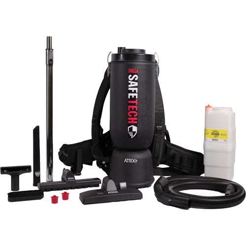 Omega SafeTech HEPA Backpack Vacuum Duraquip Inc