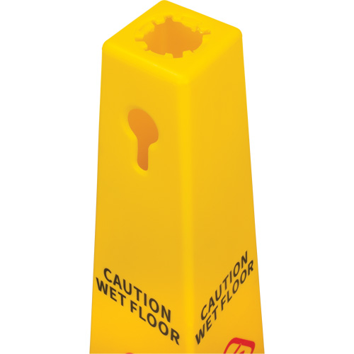 Wet Floor Safety Cone, Bilingual with Pictogram Duraquip Inc