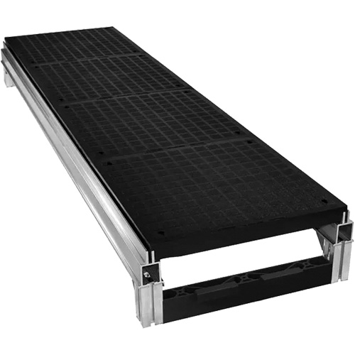 Trousse de plateforme de travail modulaire en aluminium lisse FOUNDATION, 18" la x 72" pr, Capacit&eacute; de 400 lb, Enti&egrave;rement soud&eacute; Duraquip Inc