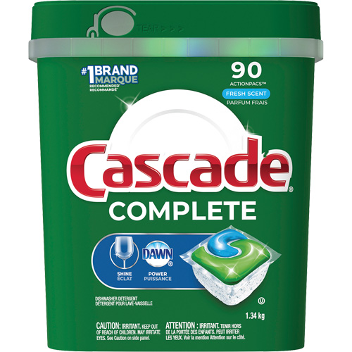 Complete ActionPacs Dishwasher Soap, Pods, 1340 g, Fresh Duraquip Inc
