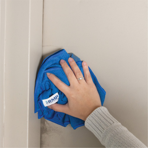 Chiffon de d&eacute;poussi&eacute;rage et nettoyage, Microfibre, Bleu Duraquip Inc