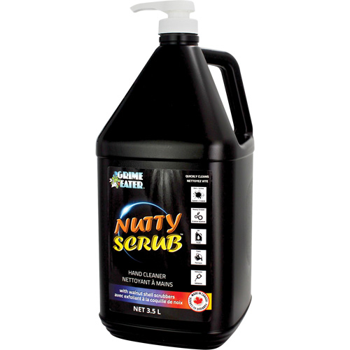 Nettoyant &agrave; mains avec exfoliant en coquille de noyer Nutty Scrub, Pierre ponce, 3,5 L, Bouteille, Sans parfum Duraquip Inc
