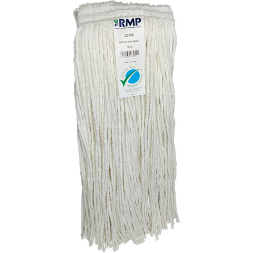 T&ecirc;te de vadrouille &eacute;troite &agrave; 4 plis, Rayonne, 12 oz, Style Coup&eacute; Duraquip Inc