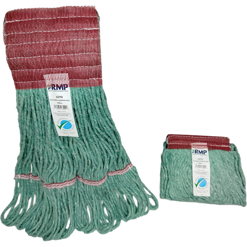 T&ecirc;te de vadrouille &agrave; bande large, Antimicrobien/Finition de plancher/Sp&eacute;cialis&eacute;, Coton/Rayonne/Synth&eacute;tique, Style Boucle Duraquip Inc