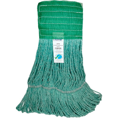 T&ecirc;te de vadrouille &agrave; bande large, Antimicrobien/Finition de plancher/Sp&eacute;cialis&eacute;, Coton/Rayonne/Synth&eacute;tique, Style Boucle Duraquip Inc