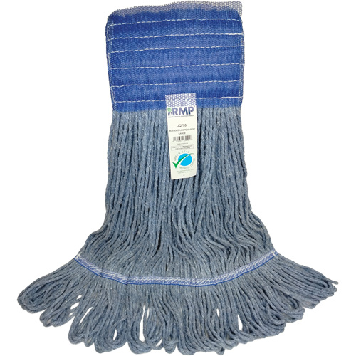 T&ecirc;te de vadrouille &agrave; bande large, Antimicrobien/Finition de plancher/Sp&eacute;cialis&eacute;, Coton/Rayonne/Synth&eacute;tique, Style Boucle Duraquip Inc
