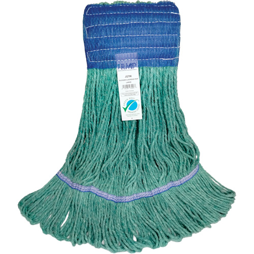 T&ecirc;te de vadrouille &agrave; bande large, Antimicrobien/Finition de plancher/Sp&eacute;cialis&eacute;, Coton/Rayonne/Synth&eacute;tique, Style Boucle Duraquip Inc