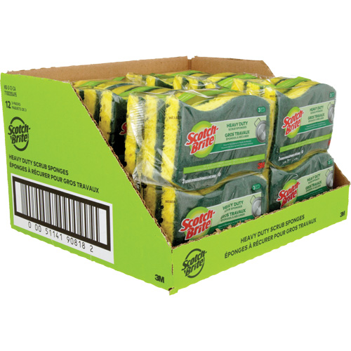 &eacute;ponge &agrave; r&eacute;curer pour les travaux intenses Scotch-Brite, &agrave; r&eacute;curer, 2-3/5" la x 4-2/5" l Duraquip Inc