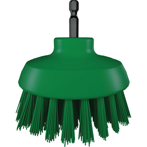 HyDrive Round Drill Brush, Extra Stiff Bristles, 3-1/10" Long, Green Duraquip Inc