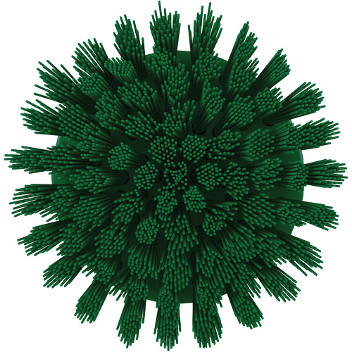 HyDrive Round Drill Brush, Extra Stiff Bristles, 3-1/10" Long, Green Duraquip Inc