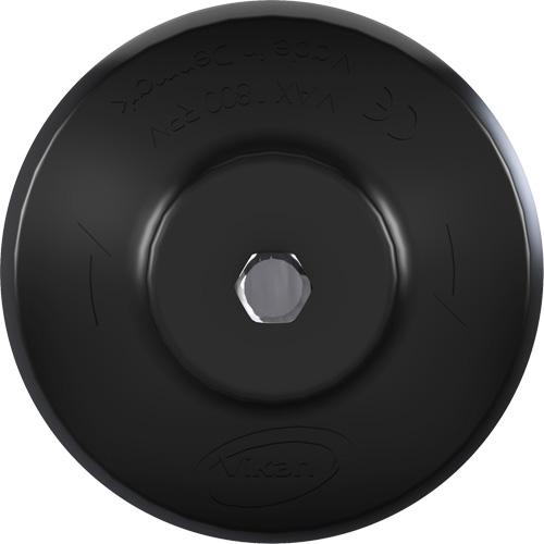 Brosse ronde HyDrive pour perceuse, Soies Tr&egrave;s ferme, Longueur de 3-1/10", Noir Duraquip Inc