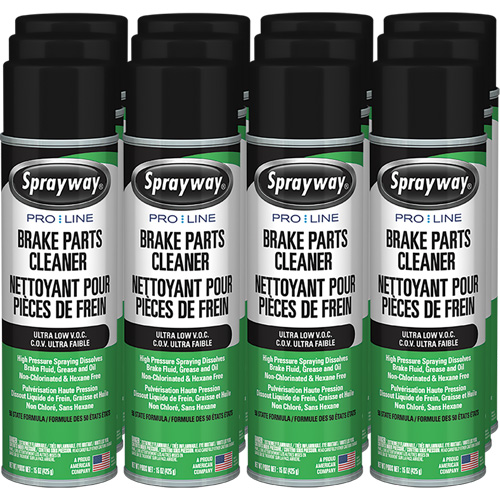Pro Line Brake Parts Cleaner with Ultra Low VOC, Aerosol Can Duraquip Inc