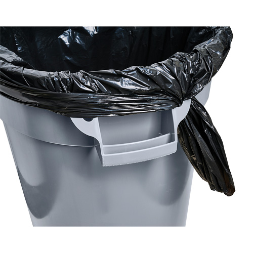 Grey Titan Garbage Container, Plastic, 32 US gal. Duraquip Inc