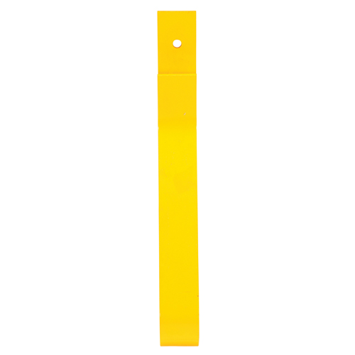 Rail Post, Steel, 10-3/4" L x 24" H, Yellow Duraquip Inc