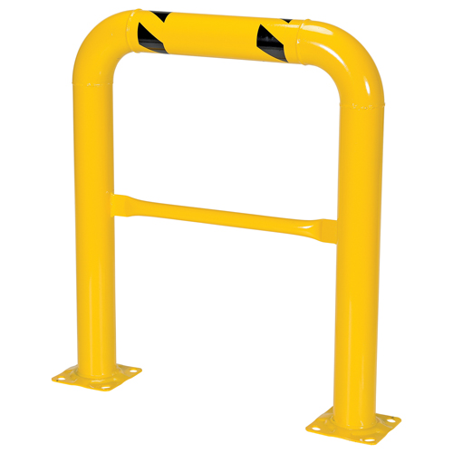 Garde-corps &agrave; profil &eacute;lev&eacute; pour machines, 3' la x 3,5' h, Jaune Duraquip Inc