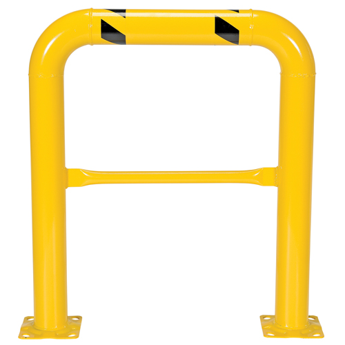 Garde-corps &agrave; profil &eacute;lev&eacute; pour machines, 3' la x 3,5' h, Jaune Duraquip Inc
