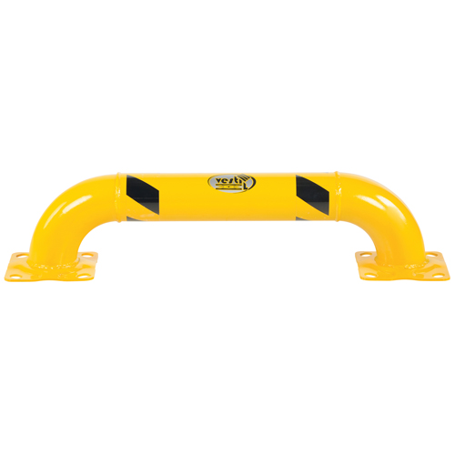 Garde-corps &agrave; profil bas pour rayonnages, 3' la x 0,75' h, Jaune Duraquip Inc