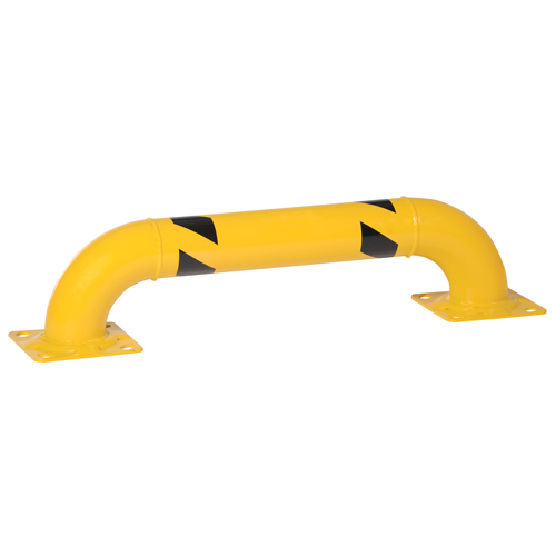 Garde-corps &agrave; profil bas pour rayonnages, 3' la x 0,75' h, Jaune Duraquip Inc