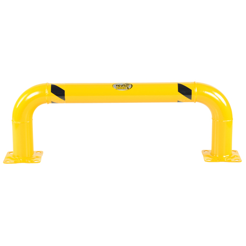 Low Profile Rack Guards, 4' W x 1.4' H, Yellow Duraquip Inc