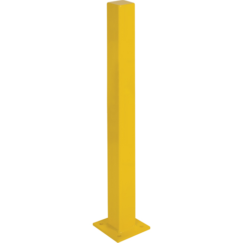 Butoirs robustes, Acier, 48" h x 4" la, Jaune Duraquip Inc