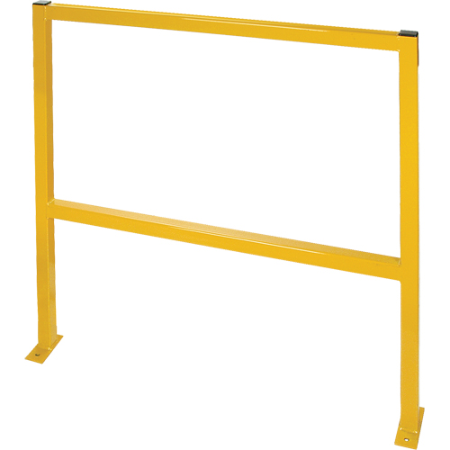 Perimeter Guards - Tubular Style, 96" W x 49-1/2" H, Yellow Duraquip Inc