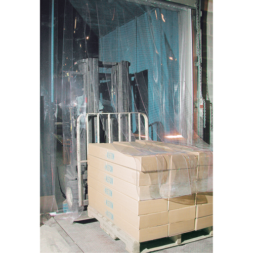 Strip Curtain Doors, 4' x 7' Door Opening, 8" Strip Width, 0.080" Strip Thickness Duraquip Inc