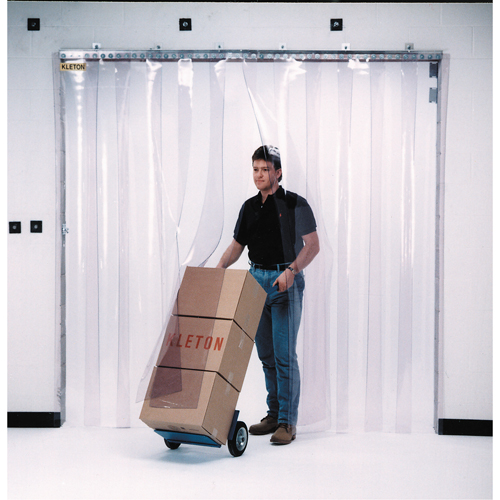 Strip Curtain Doors, 4' x 7' Door Opening, 8" Strip Width, 0.080" Strip Thickness Duraquip Inc