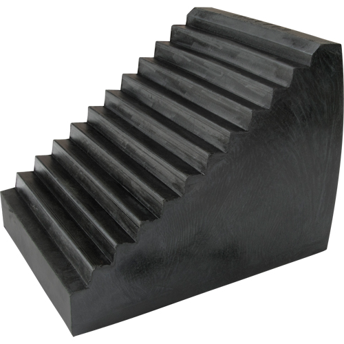 Cale de roue, 9-1/2" x 6-1/2" x 7-1/2", Noir Duraquip Inc