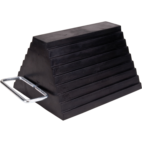 Wheel Chock, 9" x 8" x 6", Black Duraquip Inc