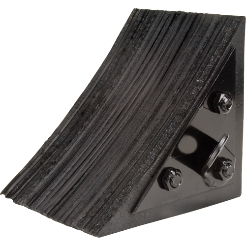 Cale de roue, 8" x 8" x 8", Noir Duraquip Inc