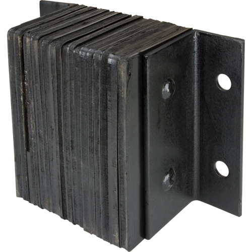 Laminated Dock Bumpers, Horizontal, Rubber, 12" W x 6" D x 10" H Duraquip Inc