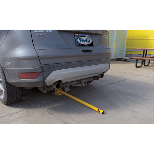 Butoirs repliables, Acier, 42" h x 1-3/4" la, Jaune Duraquip Inc