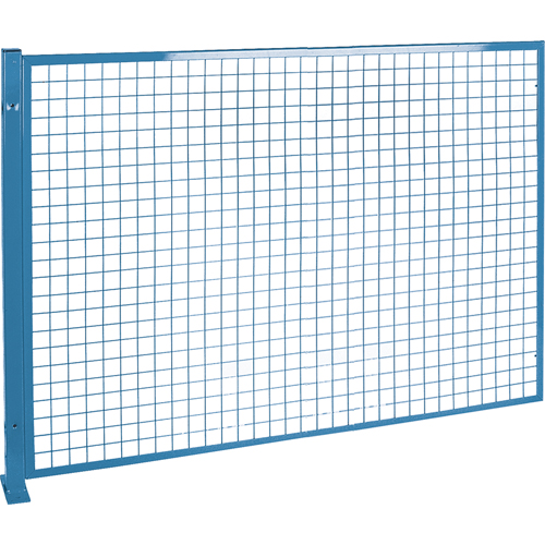Perimeter Guards - Mesh Style, 4' H x 8' W, Blue Duraquip Inc