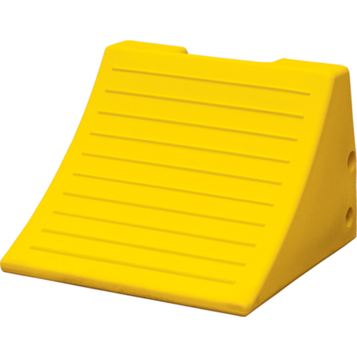 Heavy-Duty Wheel Chocks, Polyurethane, Safety Yellow, 15-1/10" W x 15" D x 11" H Duraquip Inc