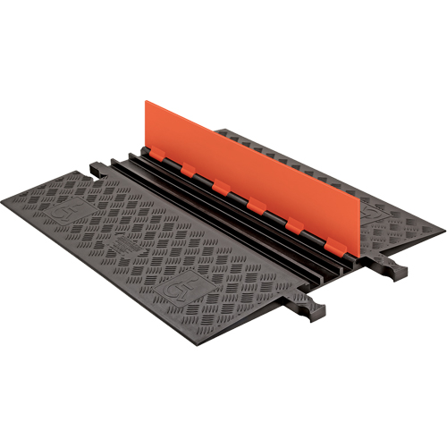 Protecteur de c&acirc;ble ADA/DDA &agrave; profil bas Guard Dog, 3 canaux, 36" lo x 30,3" la x 1,25" h Duraquip Inc