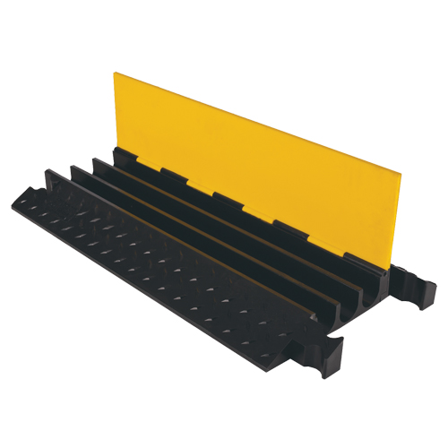 Protecteur de c&acirc;ble robuste Yellow Jacket, 3 canaux, 36" lo x 18,5" la x 2,875" h Duraquip Inc