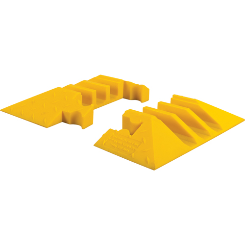 Yellow Jacket&reg; 3-Channel Heavy Duty Cable Protector - End Caps Duraquip Inc