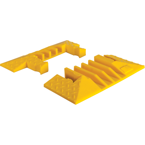 Yellow Jacket&reg; 4-Channel Heavy Duty Cable Protector - End Caps Duraquip Inc