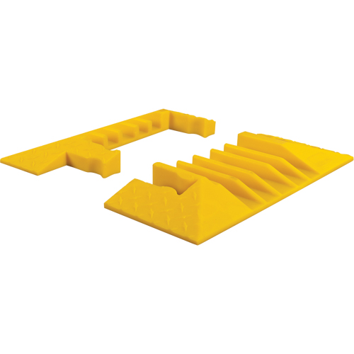 Yellow Jacket&reg; 5-Channel Heavy Duty Cable Protector - End Caps Duraquip Inc