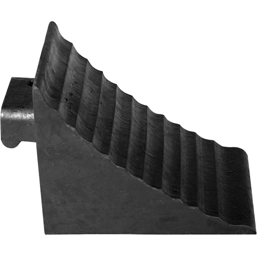 Wheel Chock, 9-3/4" x 7-1/4" x 7-3/4", Black Duraquip Inc
