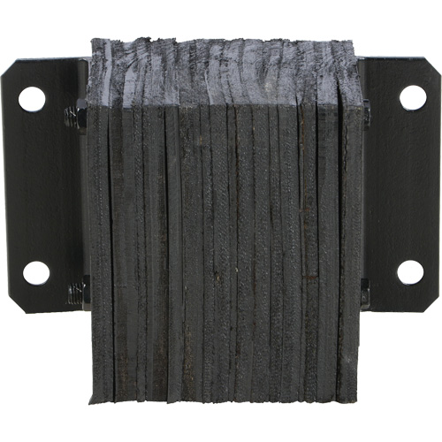 Laminated Dock Bumper, Horizontal, Rubber, 12" W x 6" D x 10" H Duraquip Inc