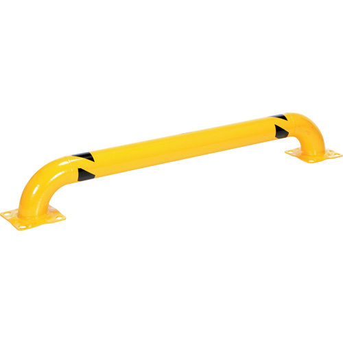 Protecteur de r&acirc;telier &agrave; profil bas, 5,3' la x 0,74' h, Jaune Duraquip Inc