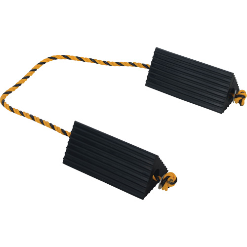 Airline Wheel Chock, 5" x 10" x 4-1/2", Black Duraquip Inc
