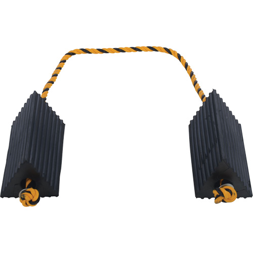 Airline Wheel Chock, 5" x 10" x 4-1/2", Black Duraquip Inc