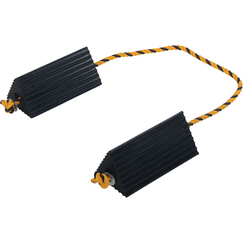 Airline Wheel Chock, 5" x 10" x 4-1/2", Black Duraquip Inc