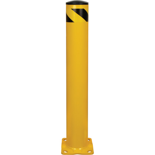 Safety Bollard, Steel, 36" H x 5-1/2" W, Yellow Duraquip Inc